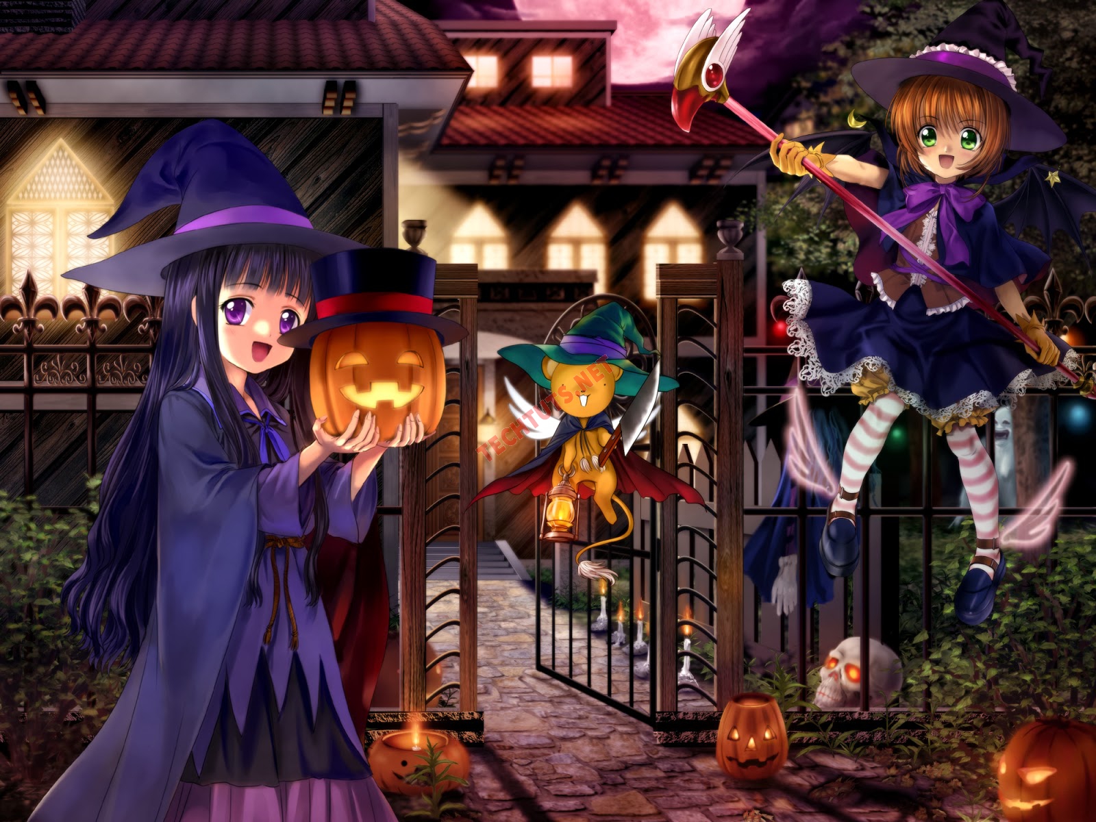 Hình ảnh anime Halloween cute dễ thương kỳ dị ma mị đẹp nhất