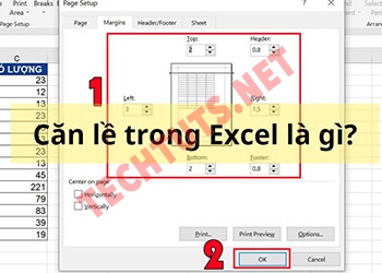Cách căn chỉnh lề Excel đơn giản và kích thước chuẩn cần nắm