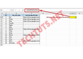 5 Thủ thuật sử dụng hàm đếm số lượng trong Excel dễ hiểu