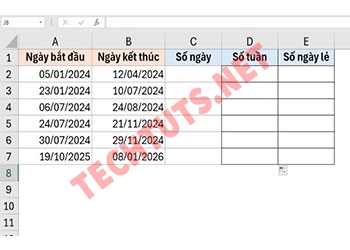 Cách Đếm Số Tuần Trong Excel, quản lý thời gian dễ dàng